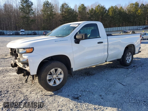 2020 Chevrolet Silverado 1500 Work Truck with VIN 3GCNWAEF2LG299577, listed as a Copart auction lot 43903285 with 139,782 mi miles and Salvage Title. Bid and sale history available at DreamBid. Image 1.