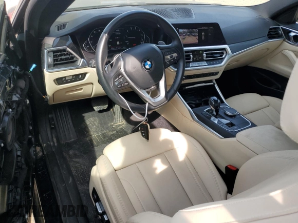 2021 BMW 4 Series 430i xDrive with VIN WBA73AP01MCG39963, listed as a Copart auction lot 71207314 with 58,983 mi miles and Salvage Title. Bid and sale history available at carsss.com. Image 8.