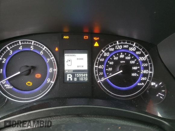 2014 Infiniti QX50 Journey with VIN JN1BJ0HRXEM191843, listed as a Copart auction lot 88036175 with 159,949 mi miles and Salvage Title. Bid and sale history available at carsss.com. Image 9.
