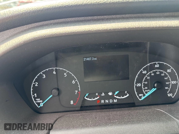 2023 Ford Transit Cargo with VIN 1FTBR1X81PKC03025, listed as a IAAI auction lot 42825449 with 21,467 mi miles and . Bid and sale history available at DreamBid. Image 1.