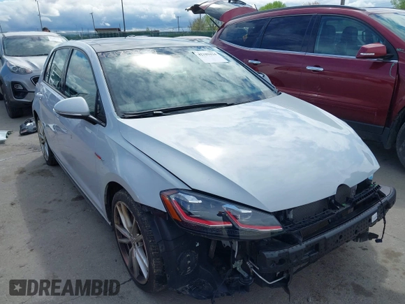 2019 Volkswagen GTI S z VIN 3VW5T7AU8KM038287, wystawiony jako IAAI lot #42189424 z przebiegiem 62 098 mil mil oraz . Historia ofert i sprzedaży dostępna na DreamBid. Obrazek 1.
