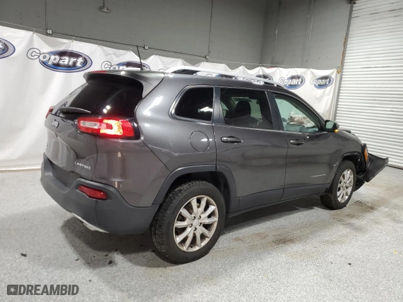 2017 Jeep Cherokee Limited with VIN 1C4PJMDS9HW665373, listed as a Copart auction lot 89345245 with 108,343 mi miles and Clean Title. Bid and sale history available at carsss.com. Image 3.