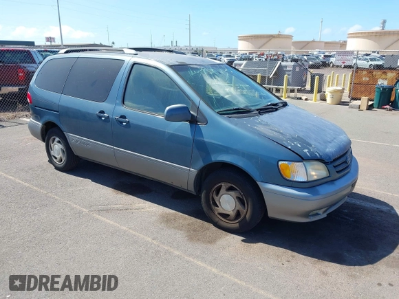 2001 Toyota Sienna LE with VIN 4T3ZF13C41U387019, listed as a IAAI auction lot 42540086 with 118,682 mi miles and . Bid and sale history available at DreamBid. Image 1.