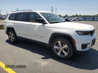 2021 Jeep Grand Cherokee Limited with VIN 1C4RJKBG5M8194882, listed as a Copart auction lot 58395065 with 76,633 mi miles and Salvage title. Bid and sale history available at DreamBid. Image 4.