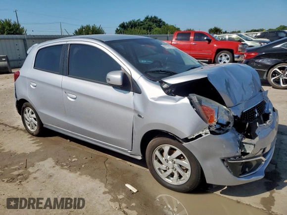 2018 Mitsubishi Mirage SE with VIN ML32A4HJ4JH014404, listed as a Copart auction lot 61178115 with 24,995 mi miles and Salvage title. Bid and sale history available at DreamBid. Image 4.