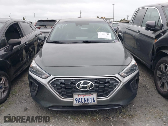 2022 Hyundai Ioniq Blue with VIN KMHC65LC0NU281307, listed as a IAAI auction lot 41862146 with 61,061 mi miles and . Bid and sale history available at DreamBid. Image 13.