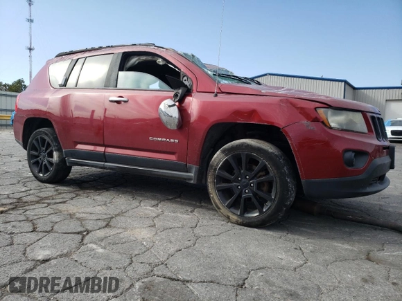 2012 Jeep Compass Latitude with VIN 1C4NJCEB7CD678529, listed as a Copart auction lot 76044044 with 167,218 mi miles and Salvage Title. Bid and sale history available at carsss.com. Image 4.