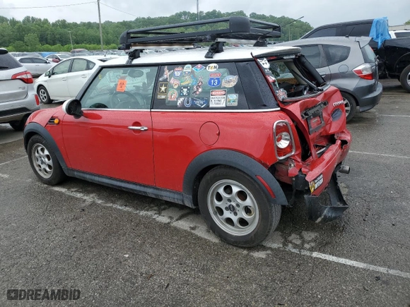 2012 MINI Cooper Hardtop with VIN WMWSU3C54CT264229, listed as a Copart auction lot 43601795 with 0 mi miles and Non Repairable. Bid and sale history available at carsss.com. Image 2.