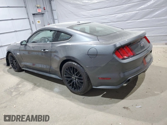 2017 Ford Mustang GT with VIN 1FA6P8CF5H5335019, listed as a Copart auction lot 55228215 with 38,550 mi miles and Salvage title. Bid and sale history available at DreamBid. Image 2.