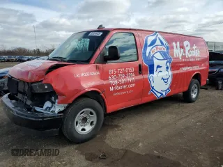 2019 Chevrolet Express Cargo z VIN 1GCZGHFG7K1308611, wystawiony jako Copart lot #50834935 z przebiegiem 129 883 mil mil oraz Szkoda całkowita • Salvage title. Historia ofert i sprzedaży dostępna na DreamBid. Obrazek 1.