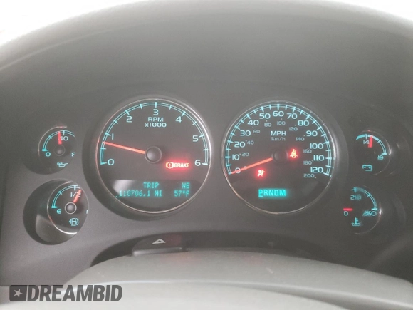 2013 Chevrolet Tahoe LT z VIN 1GNSCBE01DR172941, wystawiony jako Copart lot #51650255 z przebiegiem 110 706 mil mil oraz Szkoda całkowita • Salvage title. Historia ofert i sprzedaży dostępna na DreamBid. Obrazek 9.