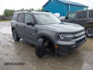 2024 Ford Bronco Sport Big Bend with VIN 3FMCR9B66RRE40516, listed as a IAAI auction lot 42697370 with 35,406 mi miles and . Bid and sale history available at DreamBid. Image 1.