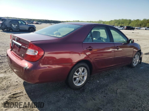 2004 Toyota Camry LE with VIN 4T1BF32K54U066495, listed as a Copart auction lot 52491175 with 149,902 mi miles and Salvage Title. Bid and sale history available at carsss.com. Image 3.