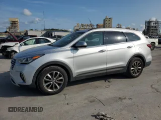2017 Hyundai Santa Fe SE with VIN KM8SN4HF8HU183500, listed as a Copart auction lot 59611795 with 104,623 mi miles and Salvage title. Bid and sale history available at DreamBid. Image 1.