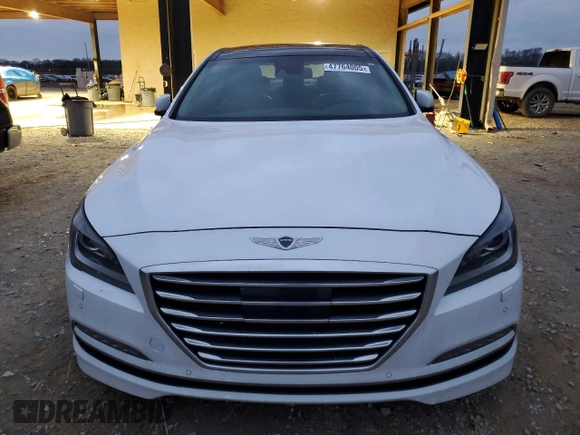 2017 Genesis G80 3.8L z VIN KMHGN4JE0HU171834, wystawiony jako Copart lot #47764005 z przebiegiem 86 389 mil mil oraz Szkoda całkowita • Salvage title. Historia ofert i sprzedaży dostępna na DreamBid. Obrazek 5.