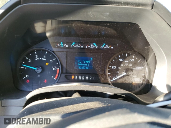 2022 Ford F-250 XL with VIN 1FT7W2A66NEC69593, listed as a Copart auction lot 76672294 with 92,427 mi miles and Salvage title. Bid and sale history available at DreamBid. Image 9.