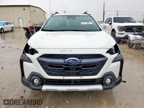 2024 Subaru Outback Touring XT с VIN 4S4BTGPD5R3209467, выставлен на аукционе Copart как лот 51713665 с пробегом 10 049 миль миль и Списание • Salvage title. История ставок и продаж доступна на DreamBid. Изображение 5.