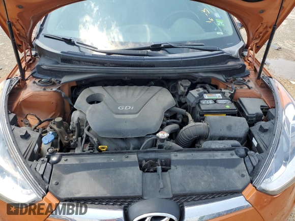 2014 Hyundai Veloster with VIN KMHTC6AD2EU215805, listed as a Copart auction lot 57909825 with 113,004 mi miles and Clean title. Bid and sale history available at DreamBid. Image 12.