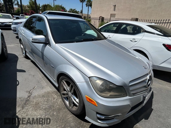 2012 Mercedes-Benz C 250 Sport with VIN WDDGF4HB8CR217294, listed as a Copart auction lot 64860895 with 146,786 mi miles and Clean title. Bid and sale history available at DreamBid. Image 1.