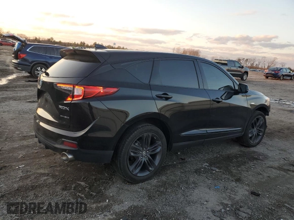 2021 Acura RDX w/A-Spec Package with VIN 5J8TC2H63ML009502, listed as a Copart auction lot 42719394 with 40,681 mi miles. Bid and sale history available at carsss.com. Image 3.