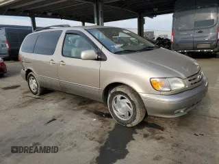 2001 Toyota Sienna LE with VIN 4T3ZF13C71U377701, listed as a Copart auction lot 41959285 with 79,031 mi miles and Salvage Title. Bid and sale history available at carsss.com. Image 4.