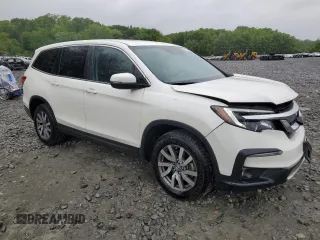 2019 Honda Pilot EX-L with VIN 5FNYF6H5XKB050512, listed as a Copart auction lot 57701295 with 49,031 mi miles and Salvage title. Bid and sale history available at DreamBid. Image 4.