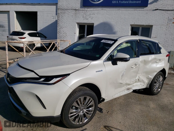 2021 Toyota Venza LE with VIN JTEAAAAH8MJ029060, listed as a Copart auction lot 65405112 with 0 mi miles. Bid and sale history available at carsss.com. Image 2.