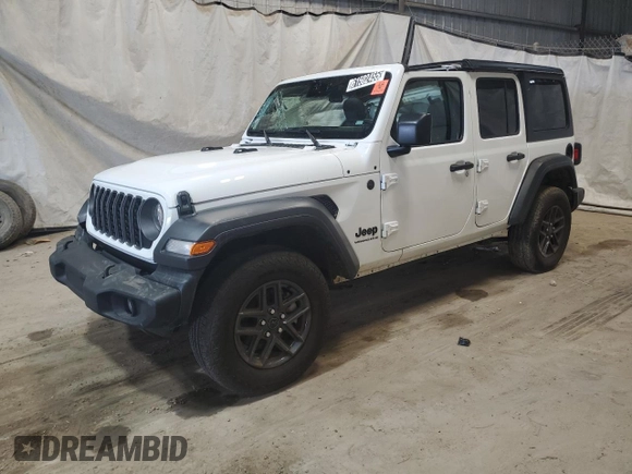 2024 Jeep Wrangler Sport S with VIN 1C4PJXDN1RW329424, listed as a Copart auction lot 61502455 with 20,426 mi miles and Clean title. Bid and sale history available at DreamBid. Image 1.