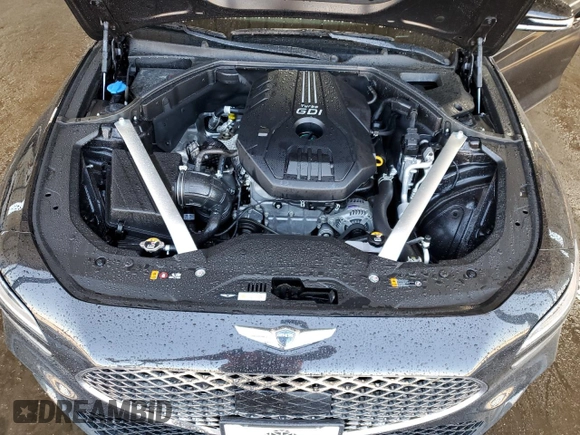 2023 Genesis G70 2.0T with VIN KMTG34TA6PU129124, listed as a Copart auction lot 58492934 with 13,407 mi miles and Clean Title. Bid and sale history available at carsss.com. Image 11.