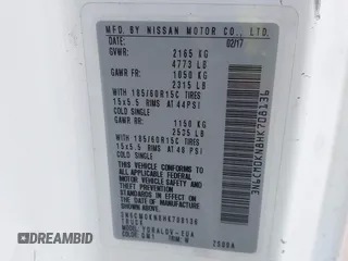 2017 Nissan NV200 S z VIN 3N6CM0KN8HK708136, wystawiony jako IAAI lot #42044129 z przebiegiem 159 517 mil mil oraz . Historia ofert i sprzedaży dostępna na DreamBid. Obrazek 9.