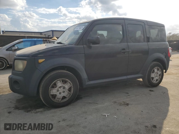 2008 Honda Element LX with VIN 5J6YH18358L000550, listed as a Copart auction lot 45276605 with 166,531 mi miles and Salvage Title. Bid and sale history available at DreamBid. Image 1.