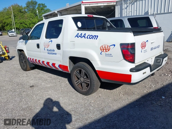 2014 Honda Ridgeline Sport with VIN 5FPYK1F78EB002943, listed as a IAAI auction lot 41855493 with Not provided miles and . Bid and sale history available at DreamBid. Image 3.