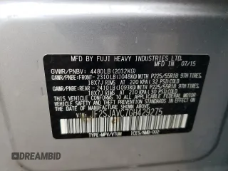 2016 Subaru Forester Touring с VIN JF2SJAVC7GH429275, выставлен на аукционе Copart как лот 63017825 с пробегом 179 255 миль миль и Списание • Salvage title. История ставок и продаж доступна на DreamBid. Изображение 14.