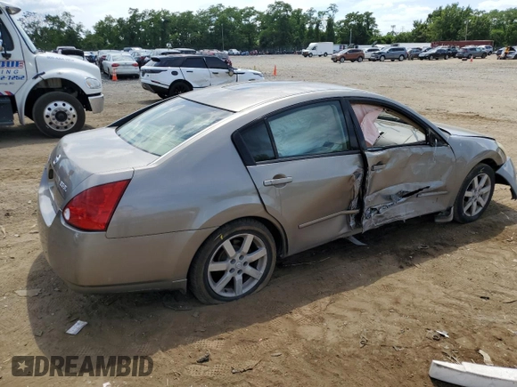 2004 Nissan Maxima SL with VIN 1N4BA41E24C907575, listed as a Copart auction lot 59956394 with 204,734 mi miles and Salvage Title. Bid and sale history available at DreamBid. Image 3.