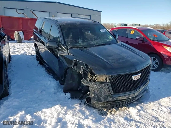 2022 Cadillac Escalade Sport Platinum with VIN 1GYS4GKL0NR176721, listed as a Copart auction lot 87170254 with 54,973 mi miles and Salvage Title. Bid and sale history available at carsss.com. Image 12.