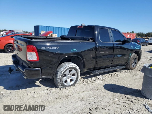 2023 Ram 1500 Lone Star with VIN 1C6RREBT1PN553326, listed as a Copart auction lot 42708125 with 55,353 mi miles and Salvage Title. Bid and sale history available at carsss.com. Image 3.