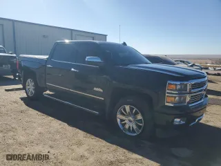 2015 Chevrolet Silverado 1500 High Country with VIN 3GCUKTEC3FG491877, listed as a Copart auction lot 43873615 with 119,290 mi miles and Salvage Title. Bid and sale history available at carsss.com. Image 4.