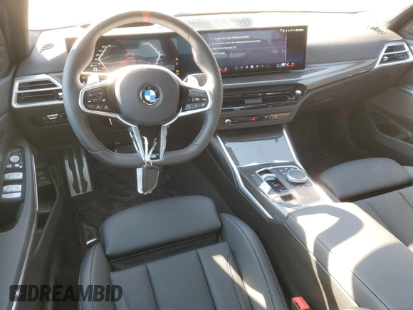 2025 BMW 3 Series M340i xDrive with VIN 3MW69FT06S8F12088, listed as a Copart auction lot 44757725 with 1,290 mi miles and Salvage Title. Bid and sale history available at carsss.com. Image 8.