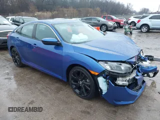 2020 Honda Civic Sedan Sport with VIN 2HGFC2F85LH588246, listed as a IAAI auction lot 41209597 with 45,220 mi miles. Bid and sale history available at carsss.com. Image 1.