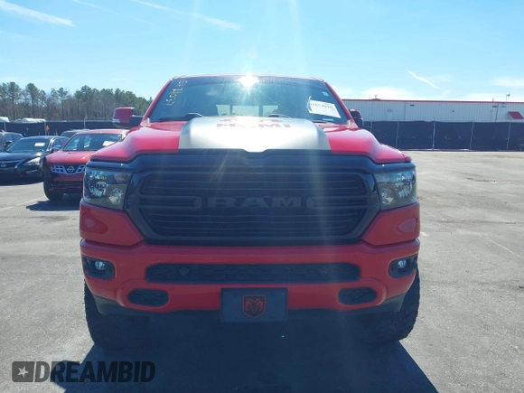 2020 Ram 1500 Big Horn with VIN 1C6SRFFT4LN212899, listed as a IAAI auction lot 41674010 with 71,740 mi miles. Bid and sale history available at carsss.com. Image 12.