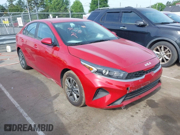 2023 Kia Forte LXS with VIN 3KPF24AD0PE640546, listed as a IAAI auction lot 42174053 with 37,514 mi miles. Bid and sale history available at carsss.com. Image 1.