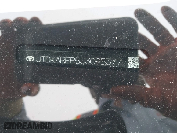 2018 Toyota Prius Plus with VIN JTDKARFP5J3095377, listed as a IAAI auction lot 42153552 with 77,255 mi miles and . Bid and sale history available at DreamBid. Image 9.