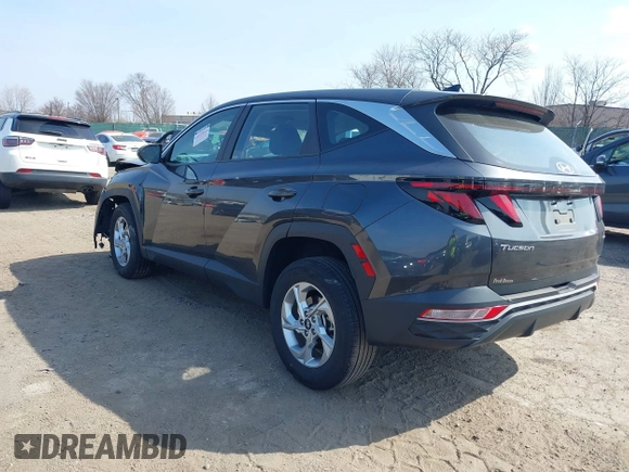 2022 Hyundai Tucson SE with VIN 5NMJACAE2NH080406, listed as a IAAI auction lot 41805743 with 18,624 mi miles. Bid and sale history available at carsss.com. Image 3.
