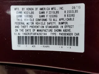 2015 Honda Accord Sport with VIN 1HGCR2F58FA262144, listed as a Copart auction lot 78397764 with 154,293 mi miles and Salvage Title. Bid and sale history available at DreamBid. Image 15.