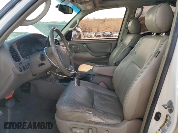 2006 Toyota Sequoia SR5 with VIN 5TDBT44A06S258325, listed as a Copart auction lot 49032035 with 339,323 mi miles and Salvage Title. Bid and sale history available at DreamBid. Image 7.