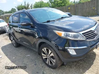 2013 Kia Sportage EX with VIN KNDPCCA21D7457355, listed as a IAAI auction lot 42694813 with 155,879 mi miles and . Bid and sale history available at DreamBid. Image 1.