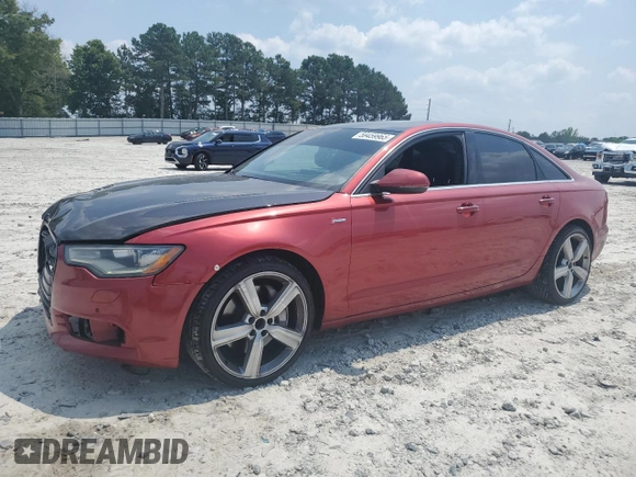 2013 Audi A6 Premium Plus with VIN WAUGGAFC8DN018723, listed as a Copart auction lot 59459965 with 99,164 mi miles and Salvage title. Bid and sale history available at DreamBid. Image 1.