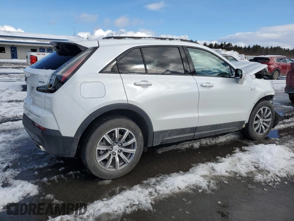 2023 Cadillac XT4 AWD Sport with VIN 1GYFZFR43PF109725, listed as a Copart auction lot 46972445 with 16,736 mi miles and Salvage Title. Bid and sale history available at carsss.com. Image 3.