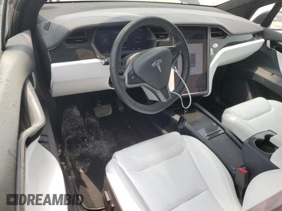 2020 Tesla Model X Long Range with VIN 5YJXCBE23LF302660, listed as a Copart auction lot 54181524 with 46,537 mi miles and Salvage Title. Bid and sale history available at DreamBid. Image 8.