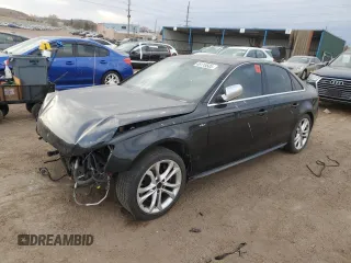 2013 Audi S4 Premium Plus with VIN WAUBGAFL6DA129983, listed as a Copart auction lot 49119585 with 0 mi miles and Salvage Title. Bid and sale history available at carsss.com. Image 1.